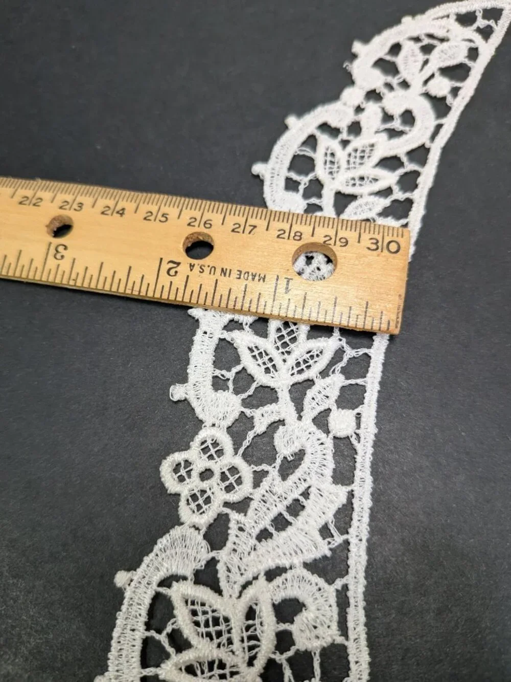 Vintage White Lace Applique Set 11